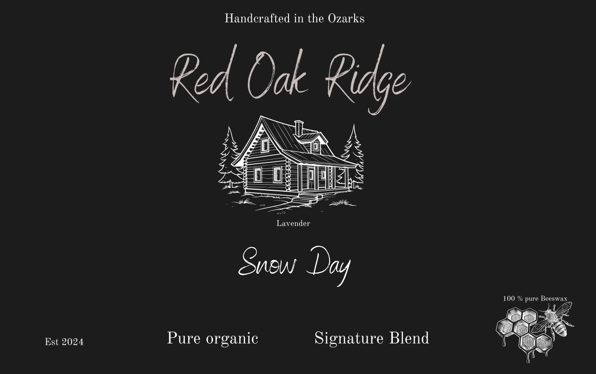 Handcrafted In The Ozarks - Red Oak Ridge Snow Day - Pure Organic Signature Blend